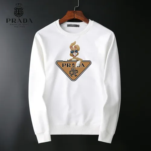 Wholesale Prada Hoodies Long Sleeved For Men #1410550 $40.00 USD, Wholesale Quality Replica Prada Hoodies