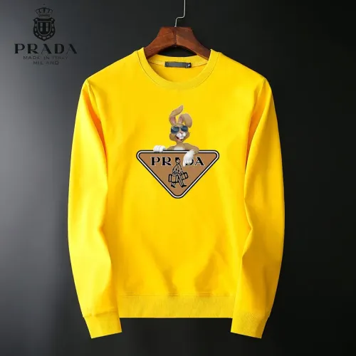 Wholesale Prada Hoodies Long Sleeved For Men #1410551 $40.00 USD, Wholesale Quality Replica Prada Hoodies