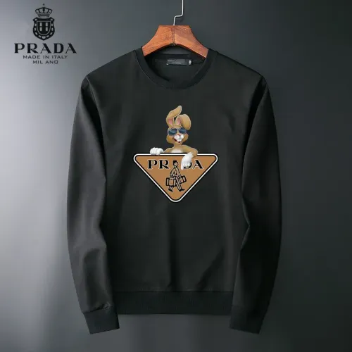 Wholesale Prada Hoodies Long Sleeved For Men #1410552 $40.00 USD, Wholesale Quality Replica Prada Hoodies