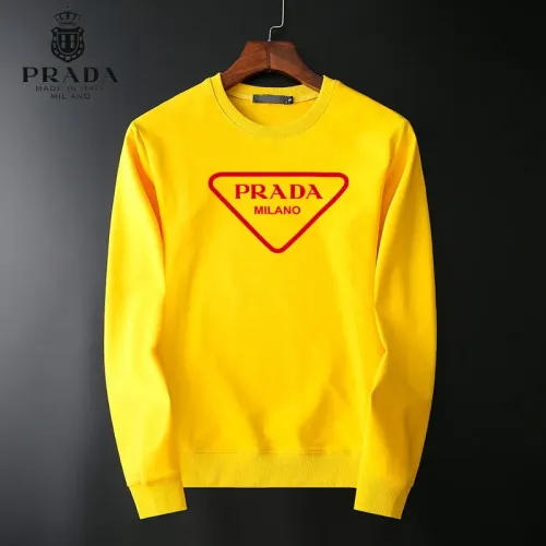 Wholesale Prada Hoodies Long Sleeved For Men #1410560 $40.00 USD, Wholesale Quality Replica Prada Hoodies