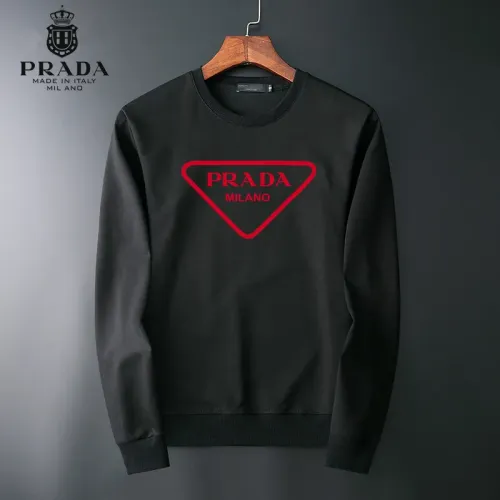 Wholesale Prada Hoodies Long Sleeved For Men #1410561 $40.00 USD, Wholesale Quality Replica Prada Hoodies