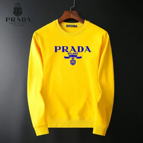 Wholesale Prada Hoodies Long Sleeved For Men #1410569 $40.00 USD, Wholesale Quality Replica Prada Hoodies