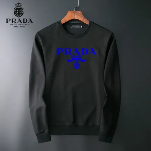 Wholesale Prada Hoodies Long Sleeved For Men #1410570 $40.00 USD, Wholesale Quality Replica Prada Hoodies