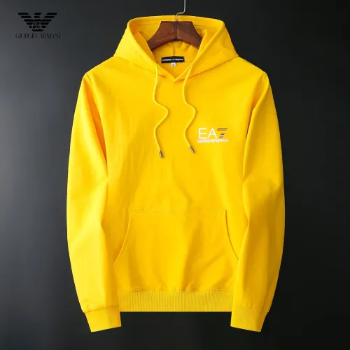 Wholesale Armani Hoodies Long Sleeved For Men #1410593 $40.00 USD, Wholesale Quality Replica Armani Hoodies