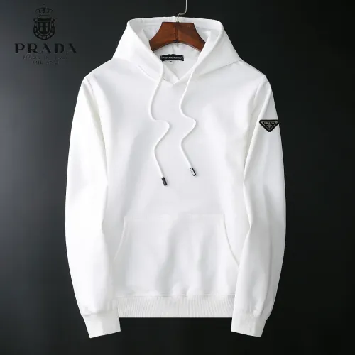 Wholesale Prada Hoodies Long Sleeved For Men #1410610 $40.00 USD, Wholesale Quality Replica Prada Hoodies