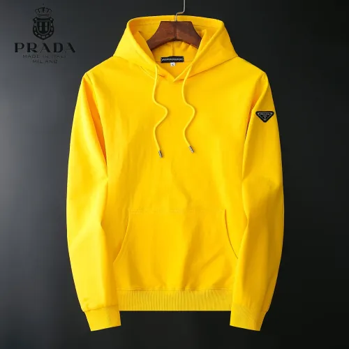 Wholesale Prada Hoodies Long Sleeved For Men #1410611 $40.00 USD, Wholesale Quality Replica Prada Hoodies