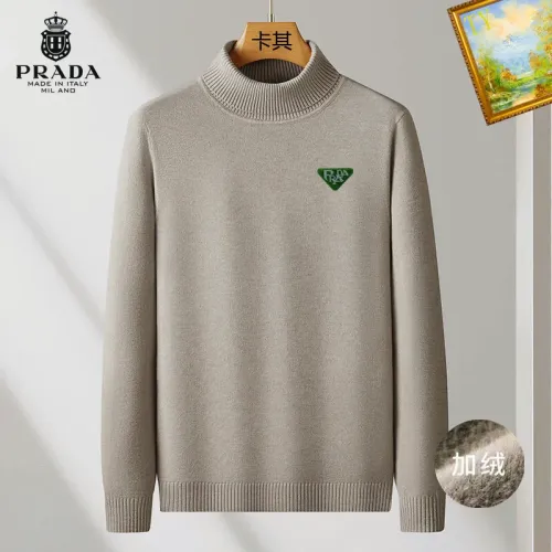 Wholesale Prada Sweaters Long Sleeved For Men #1410673 $48.00 USD, Wholesale Quality Replica Prada Sweaters