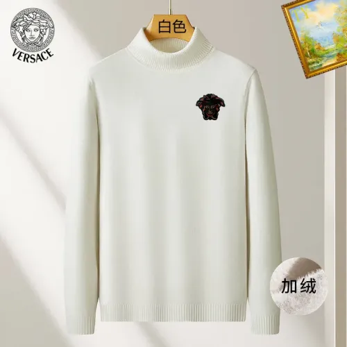 Wholesale Versace Sweaters Long Sleeved For Men #1410688 $48.00 USD, Wholesale Quality Replica Versace Sweaters