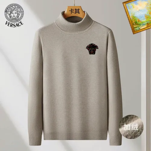 Wholesale Versace Sweaters Long Sleeved For Men #1410689 $48.00 USD, Wholesale Quality Replica Versace Sweaters