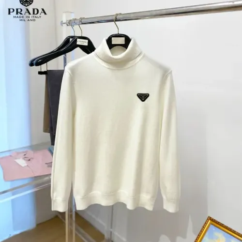Wholesale Prada Sweaters Long Sleeved For Men #1410726 $42.00 USD, Wholesale Quality Replica Prada Sweaters
