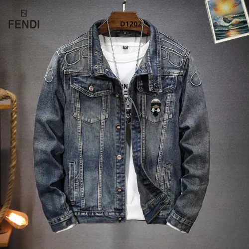 Wholesale Fendi Jackets Long Sleeved For Men #1410779 $72.00 USD, Wholesale Quality Replica Fendi Jackets