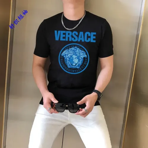 Wholesale Versace T-Shirts Short Sleeved For Men #1410927 $45.00 USD, Wholesale Quality Replica Versace T-Shirts