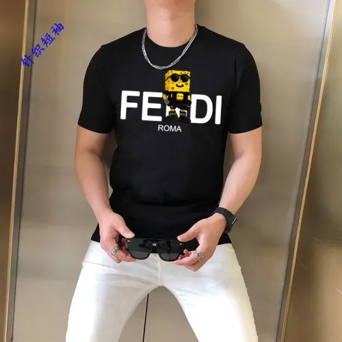 Wholesale Fendi T-Shirts Short Sleeved For Men #1410929 $45.00 USD, Wholesale Quality Replica Fendi T-Shirts