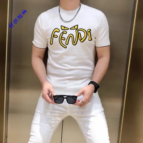 Wholesale Fendi T-Shirts Short Sleeved For Men #1410937 $45.00 USD, Wholesale Quality Replica Fendi T-Shirts