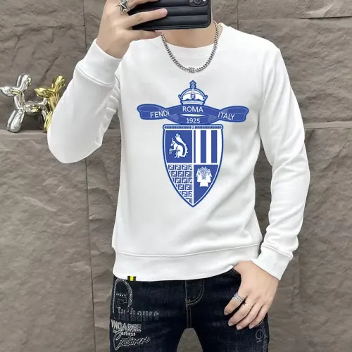 Wholesale Fendi Hoodies Long Sleeved For Men #1410954 $48.00 USD, Wholesale Quality Replica Fendi Hoodies