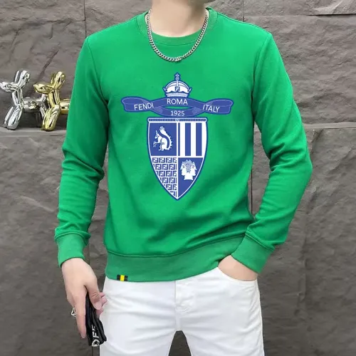 Wholesale Fendi Hoodies Long Sleeved For Men #1410956 $48.00 USD, Wholesale Quality Replica Fendi Hoodies