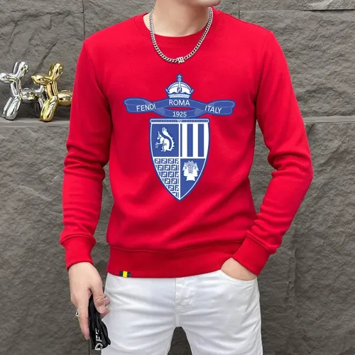 Wholesale Fendi Hoodies Long Sleeved For Men #1410957 $48.00 USD, Wholesale Quality Replica Fendi Hoodies
