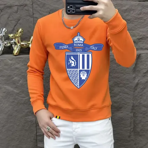 Wholesale Fendi Hoodies Long Sleeved For Men #1410958 $48.00 USD, Wholesale Quality Replica Fendi Hoodies