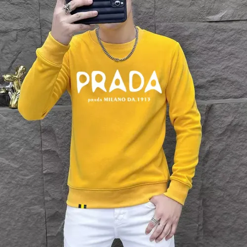 Wholesale Prada Hoodies Long Sleeved For Men #1410969 $48.00 USD, Wholesale Quality Replica Prada Hoodies