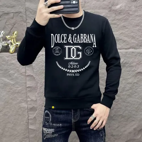 Wholesale Dolce &amp; Gabbana D&amp;G Hoodies Long Sleeved For Men #1410971 $48.00 USD, Wholesale Quality Replica Dolce &amp; Gabbana D&amp;G Hoodies