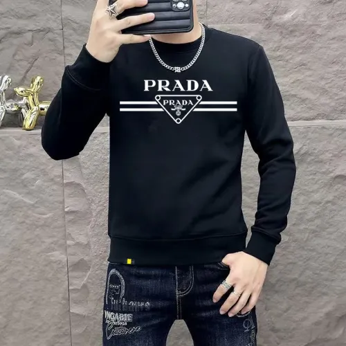 Wholesale Prada Hoodies Long Sleeved For Men #1410989 $48.00 USD, Wholesale Quality Replica Prada Hoodies