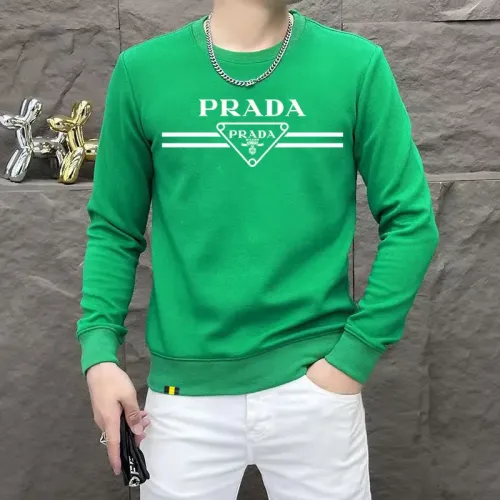 Wholesale Prada Hoodies Long Sleeved For Men #1410990 $48.00 USD, Wholesale Quality Replica Prada Hoodies