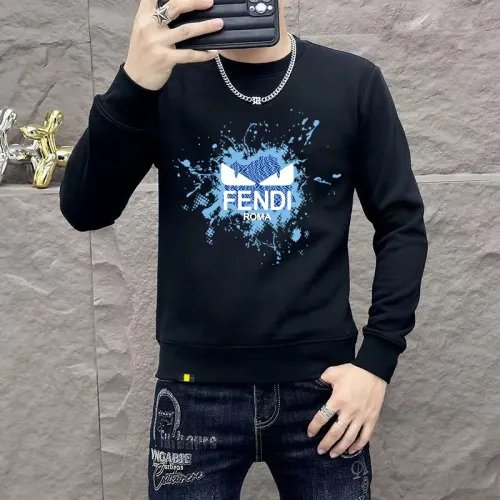 Wholesale Fendi Hoodies Long Sleeved For Men #1411011 $48.00 USD, Wholesale Quality Replica Fendi Hoodies