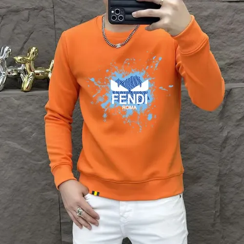 Wholesale Fendi Hoodies Long Sleeved For Men #1411014 $48.00 USD, Wholesale Quality Replica Fendi Hoodies