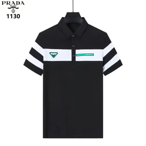 Wholesale Prada T-Shirts Short Sleeved For Men #1411031 $38.00 USD, Wholesale Quality Replica Prada T-Shirts