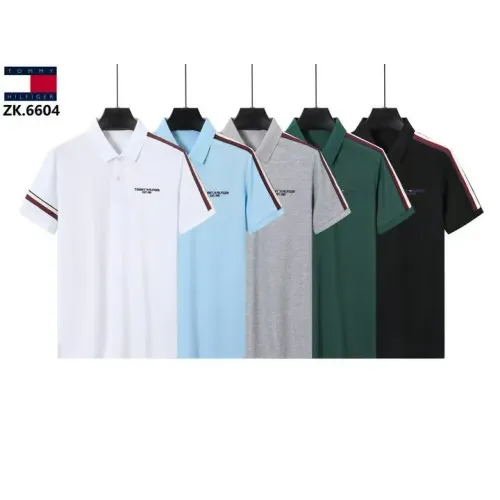 Replica Tommy Hilfiger TH T-Shirts Short Sleeved For Men #1411087 $38.00 USD for Wholesale