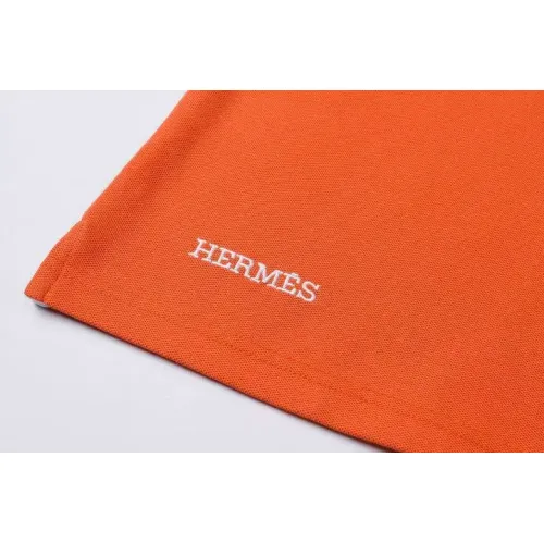 Replica Hermes T-Shirts Short Sleeved For Men #1411105 $38.00 USD for Wholesale