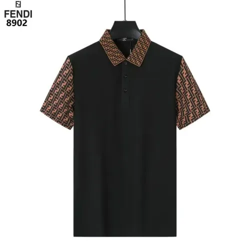 Wholesale Fendi T-Shirts Short Sleeved For Men #1411263 $38.00 USD, Wholesale Quality Replica Fendi T-Shirts