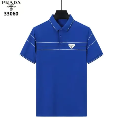 Wholesale Prada T-Shirts Short Sleeved For Men #1411267 $38.00 USD, Wholesale Quality Replica Prada T-Shirts