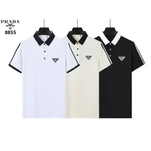 Replica Prada T-Shirts Short Sleeved For Men #1411269 $38.00 USD for Wholesale
