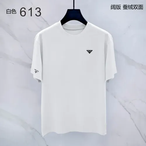 Wholesale Prada T-Shirts Short Sleeved For Men #1411384 $38.00 USD, Wholesale Quality Replica Prada T-Shirts