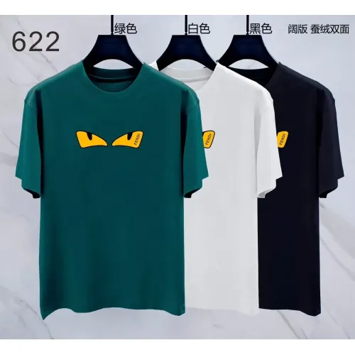 Replica Fendi T-Shirts Short Sleeved For Men #1411412 $38.00 USD for Wholesale