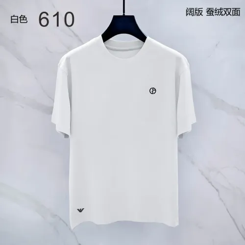 Wholesale Armani T-Shirts Short Sleeved For Men #1411448 $38.00 USD, Wholesale Quality Replica Armani T-Shirts
