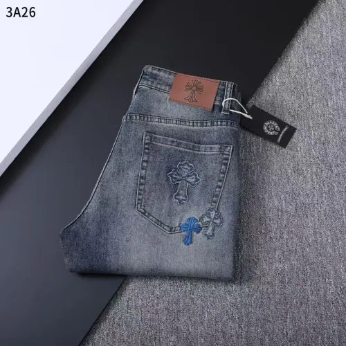 Wholesale Chrome Hearts Jeans For Men #1411581 $45.00 USD, Wholesale Quality Replica Chrome Hearts Jeans