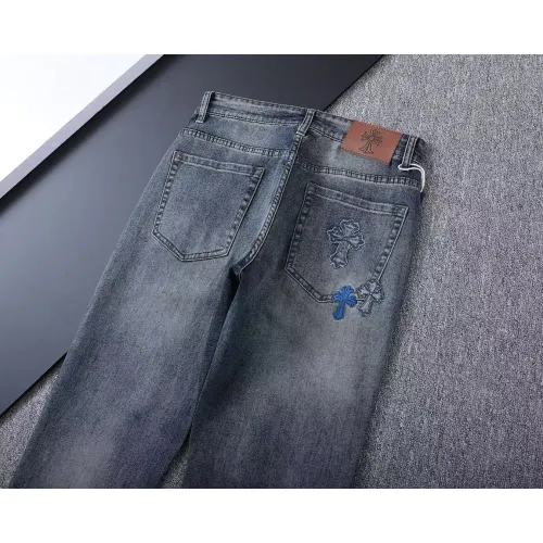 Replica Chrome Hearts Jeans For Men #1411581 $45.00 USD for Wholesale