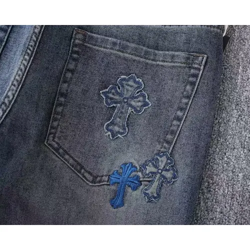 Replica Chrome Hearts Jeans For Men #1411581 $45.00 USD for Wholesale