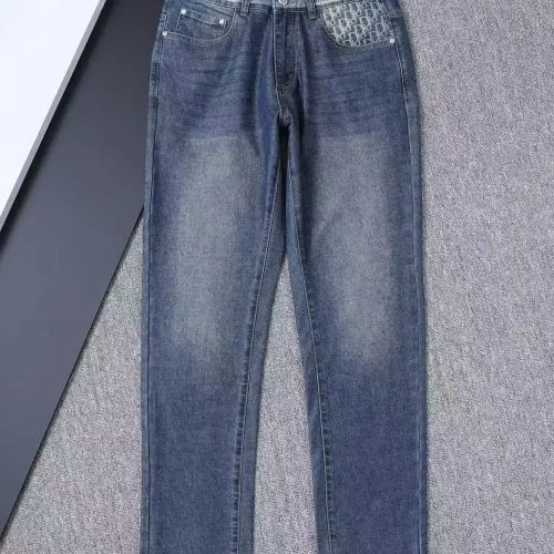Replica Christian Dior Jeans For Men #1411612 $45.00 USD for Wholesale