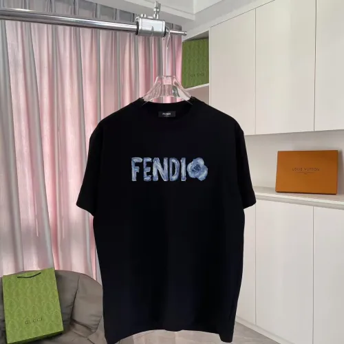Wholesale Fendi T-Shirts Short Sleeved For Unisex #1411707 $42.00 USD, Wholesale Quality Replica Fendi T-Shirts