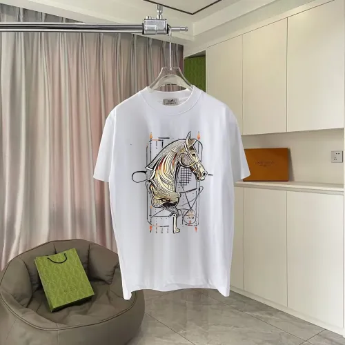Wholesale Hermes T-Shirts Short Sleeved For Unisex #1411921 $42.00 USD, Wholesale Quality Replica Hermes T-Shirts