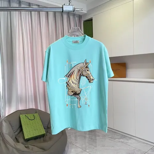 Wholesale Hermes T-Shirts Short Sleeved For Unisex #1411922 $42.00 USD, Wholesale Quality Replica Hermes T-Shirts