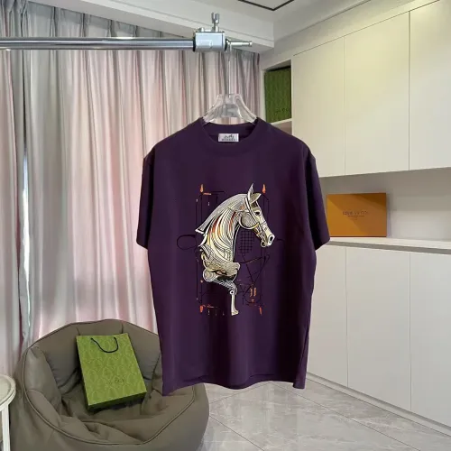 Wholesale Hermes T-Shirts Short Sleeved For Unisex #1411923 $42.00 USD, Wholesale Quality Replica Hermes T-Shirts
