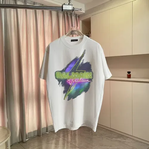 Wholesale Balmain T-Shirts Short Sleeved For Unisex #1411942 $45.00 USD, Wholesale Quality Replica Balmain T-Shirts