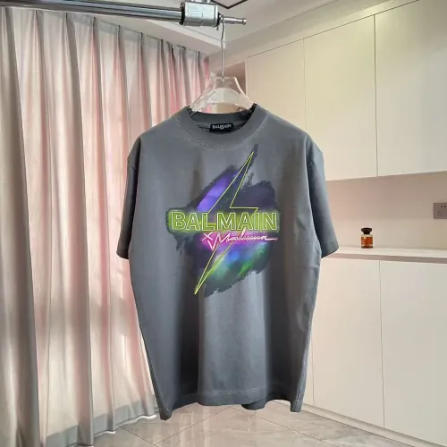 Wholesale Balmain T-Shirts Short Sleeved For Unisex #1411945 $45.00 USD, Wholesale Quality Replica Balmain T-Shirts