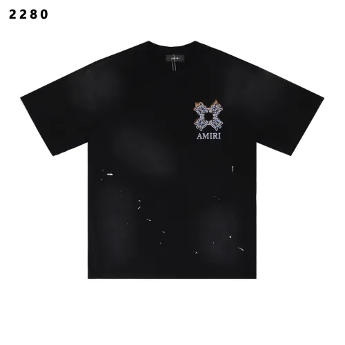 Wholesale Amiri T-Shirts Short Sleeved For Unisex #1412153 $34.00 USD, Wholesale Quality Replica Amiri T-Shirts