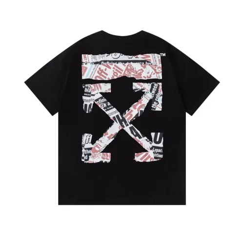 Wholesale Off-White T-Shirts Short Sleeved For Unisex #1412166 $32.00 USD, Wholesale Quality Replica Off-White T-Shirts