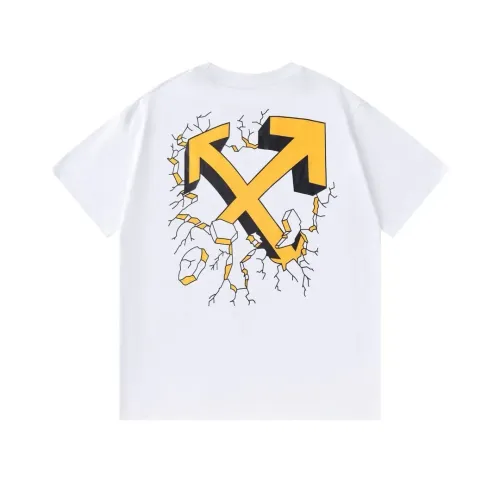 Wholesale Off-White T-Shirts Short Sleeved For Unisex #1412173 $32.00 USD, Wholesale Quality Replica Off-White T-Shirts